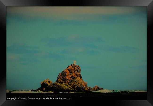 Nine Pin Rock Whatipu Beach Framed Print by Errol D'Souza