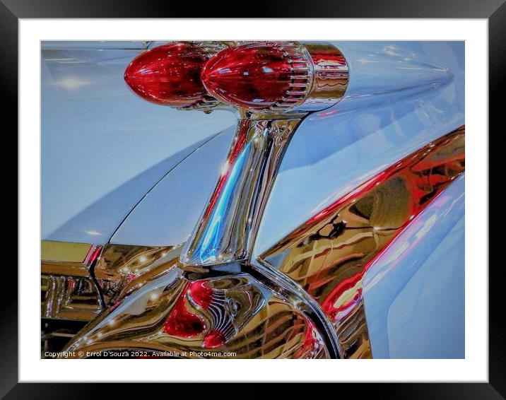 1959 Cadillac El Dorado Biarritz Convertible Framed Mounted Print by Errol D'Souza