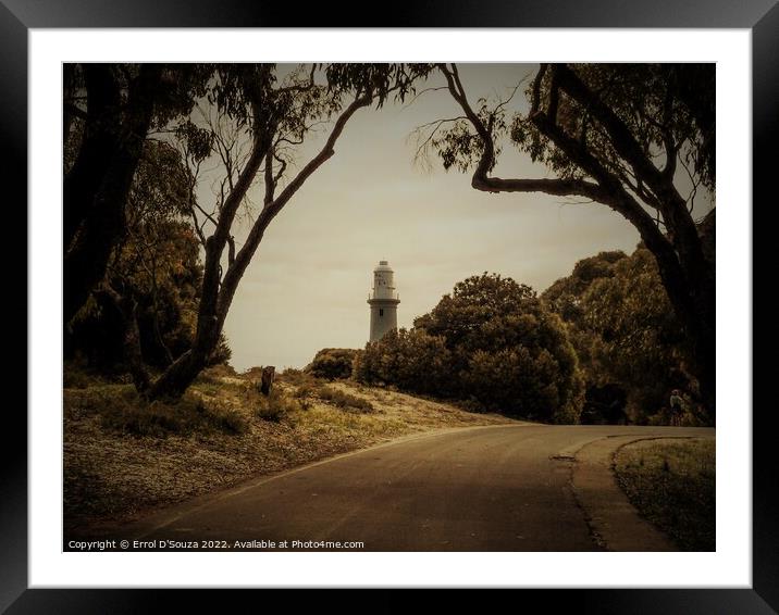 Bathurst Lighthouse Framed Mounted Print by Errol D'Souza