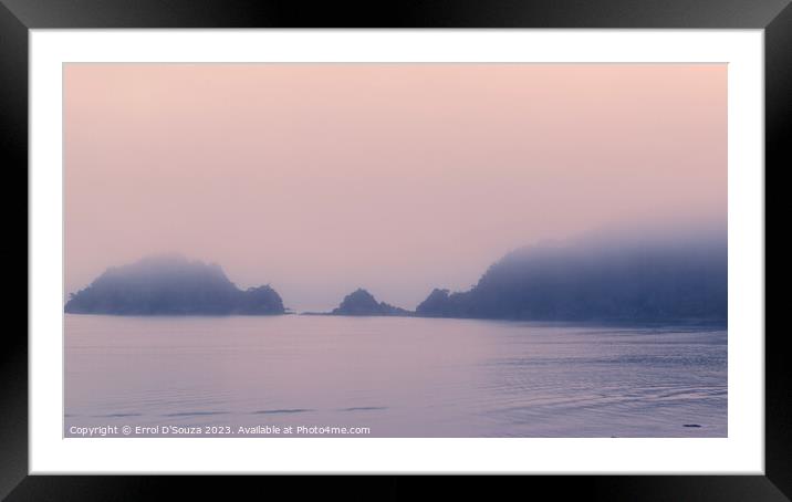 Foggy Sunrise in Paihia Framed Mounted Print by Errol D'Souza