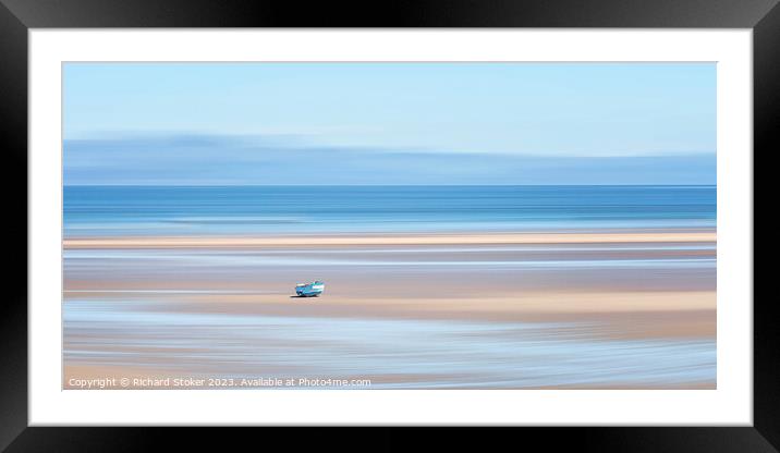 Beached Framed Mounted Print by Richard Stoker