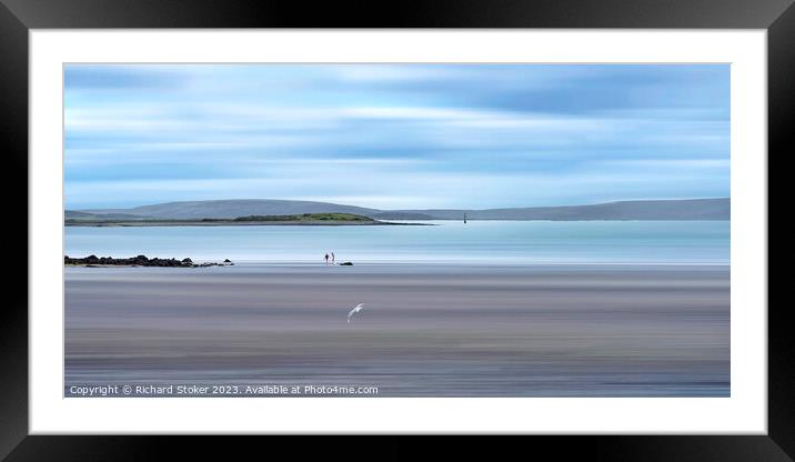 Peace On Galway Bay Framed Mounted Print by Richard Stoker