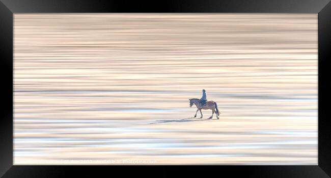A Ride On The Beach Framed Print by Richard Stoker