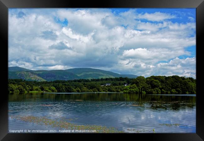 Gartmorn Dam Framed Print by liz christensen