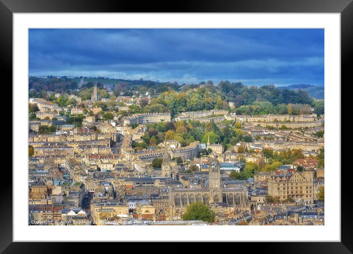 View of Bath, Somerset,England  Framed Mounted Print by Arion Espinola