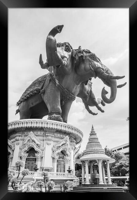 Erawan museum in Bangkok Thailand Southeast Asia Framed Print by Wilfried Strang