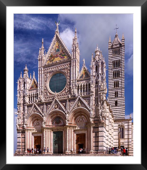 Masterpieces of Siena Cathedral, Italy  Framed Mounted Print by Maggie Bajada