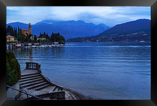 Peaceful Lake Maggiore, Italy. Framed Print by Maggie Bajada