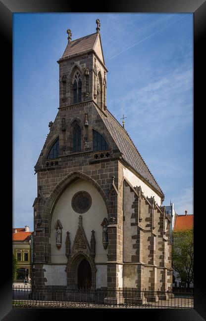 Architecture of Chapel of St. Michal in Kosice, Hungary. Framed Print by Maggie Bajada