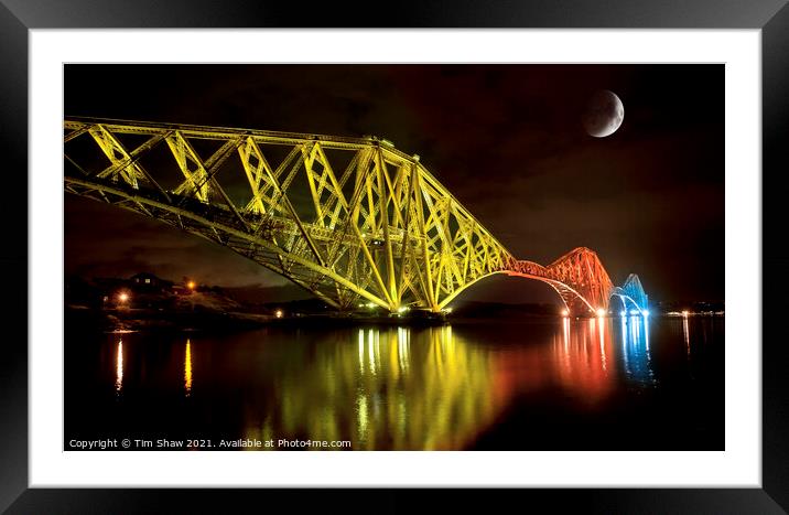 Forth Rail Bridge Framed Mounted Print by Tim Shaw