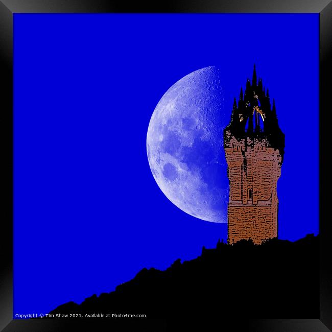 Wallace Monument Abstract Framed Print by Tim Shaw