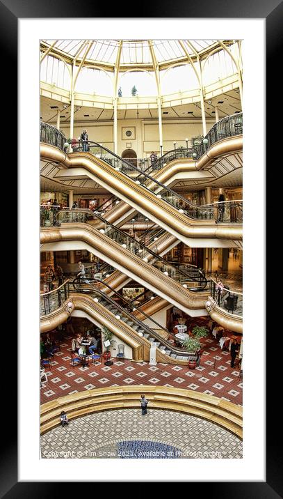 Abstract stairway Framed Mounted Print by Tim Shaw