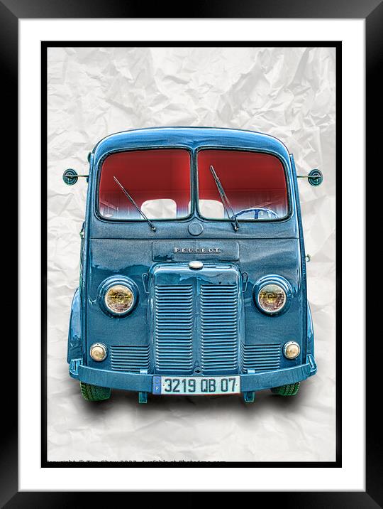 classic french commercial Van   Framed Mounted Print by Tim Shaw