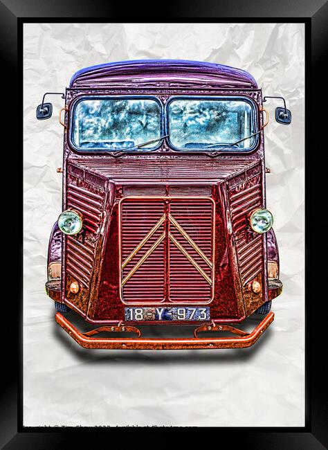 classic French commercial Van   Others  Framed Print by Tim Shaw