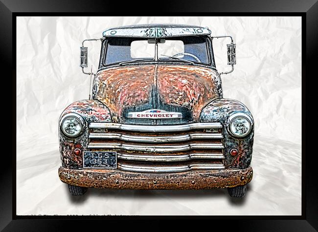Old American Rat pickup truck Framed Print by Tim Shaw