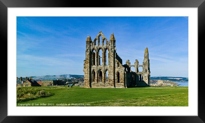 Whitby Abbey Framed Mounted Print by Ian Miller