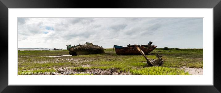 Shipwrecks Framed Mounted Print by Ian Miller