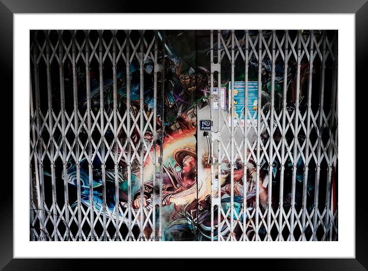 Gates Closed Framed Mounted Print by Ian Miller