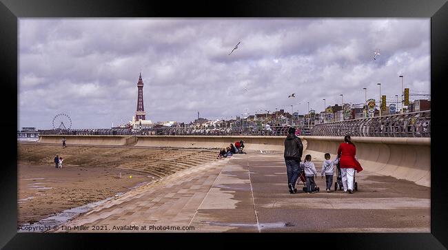 Walk Along the Prom, Blackpool Framed Print by Ian Miller