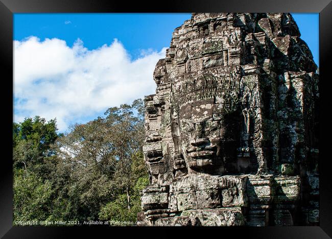 Angkor Thom, Cambodia Framed Print by Ian Miller