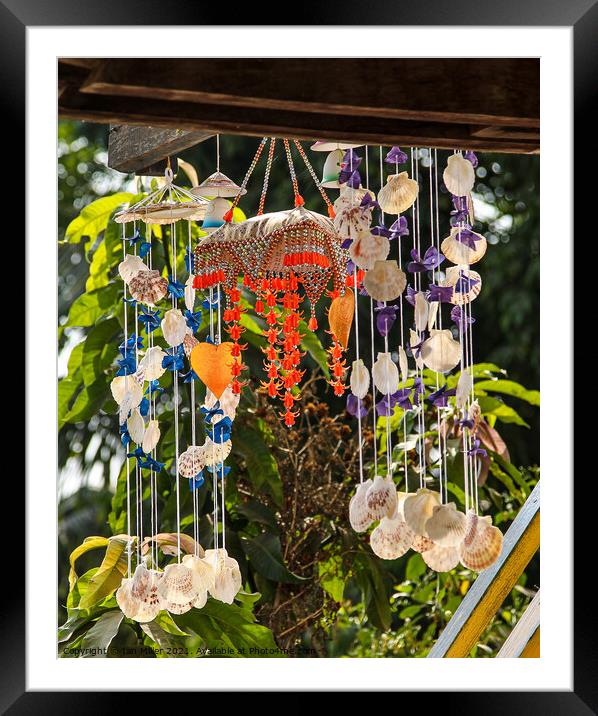 Wind Chimes Framed Mounted Print by Ian Miller