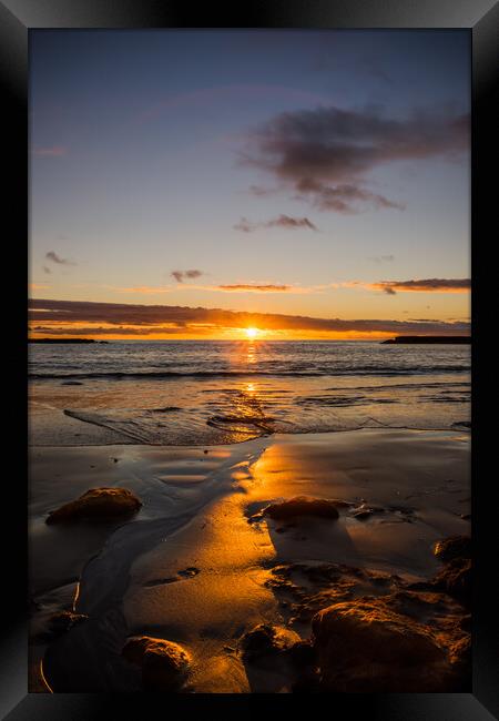 Tenerife Sunset over the sea Framed Print by Alan Jackson