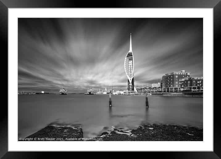 Portsmouth Spinnaker Tower Framed Mounted Print by Brett Gasser