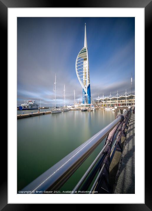 Portsmouth Spinnaker Tower Framed Mounted Print by Brett Gasser