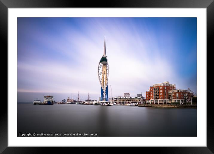 Portsmouth Spinnaker Tower Framed Mounted Print by Brett Gasser