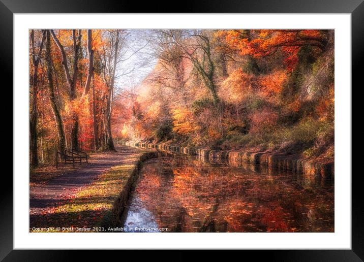Autumn Kennet And Avon Canal Framed Mounted Print by Brett Gasser