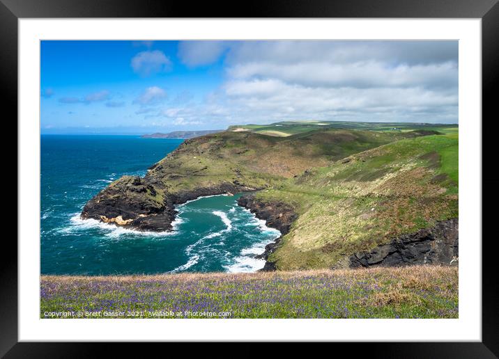 Willapark Lookout, Boscastle Framed Mounted Print by Brett Gasser