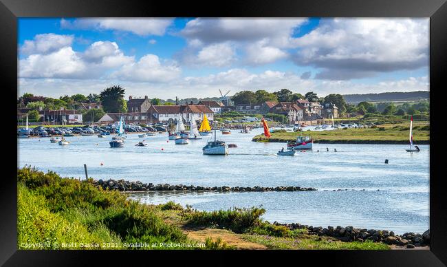 Burnham Overy Staithe Framed Print by Brett Gasser