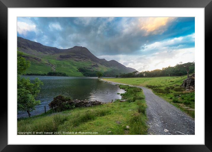 Buttermere Track Framed Mounted Print by Brett Gasser