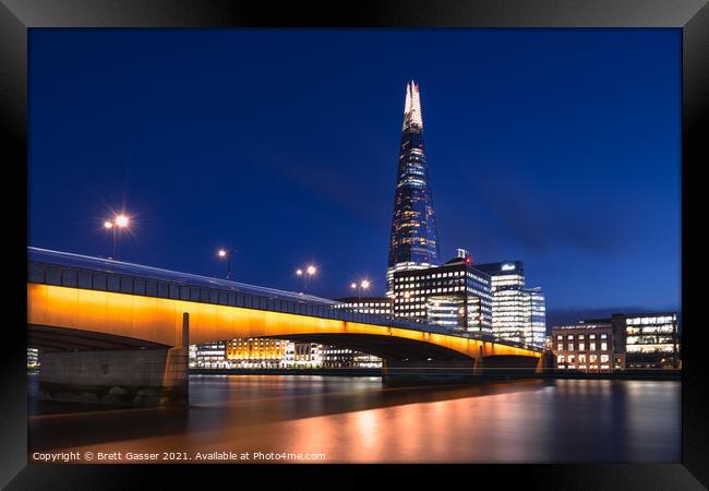London Bridge and The Shard Framed Print by Brett Gasser