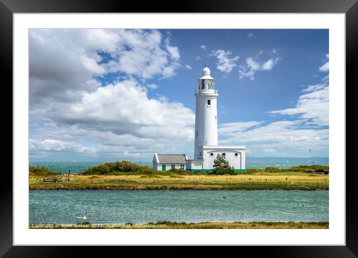 Hurst Point Lighthouse Framed Mounted Print by Brett Gasser