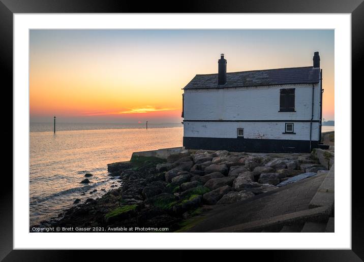 Lepe Watch House  Framed Mounted Print by Brett Gasser