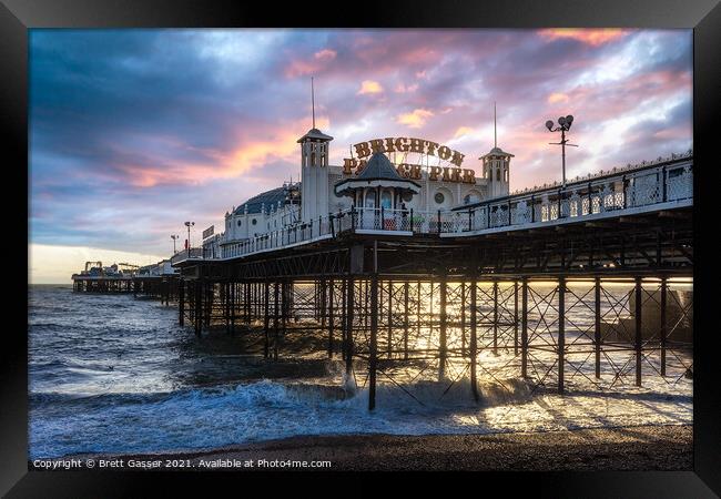 Brighton Palace Pier Framed Print by Brett Gasser