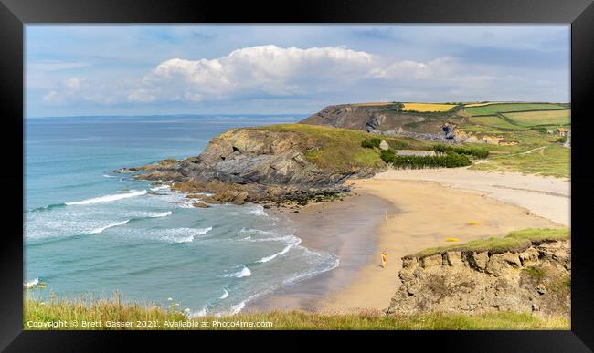 Church Cove Lizard Peninsula Framed Print by Brett Gasser