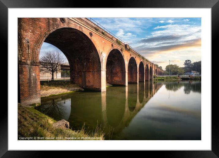 Fareham Viaduct  Framed Mounted Print by Brett Gasser