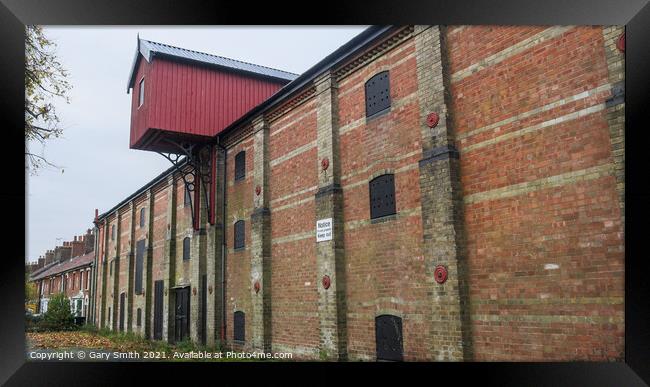 The Maltings Showing Winch House  Framed Print by GJS Photography Artist