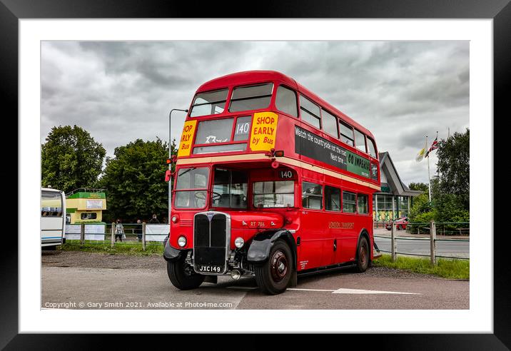 London Transport RT786 Double Decker Framed Mounted Print by GJS Photography Artist