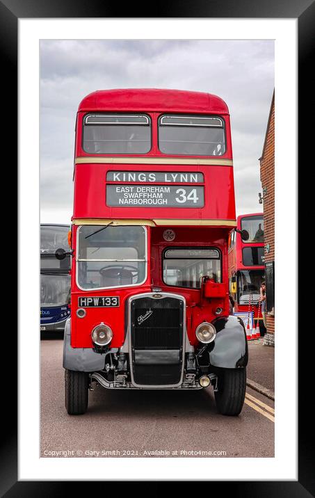 Double Decker Route 34  Framed Mounted Print by GJS Photography Artist