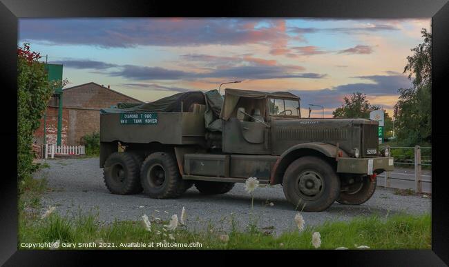 M19 Tank Transporter  Framed Print by GJS Photography Artist