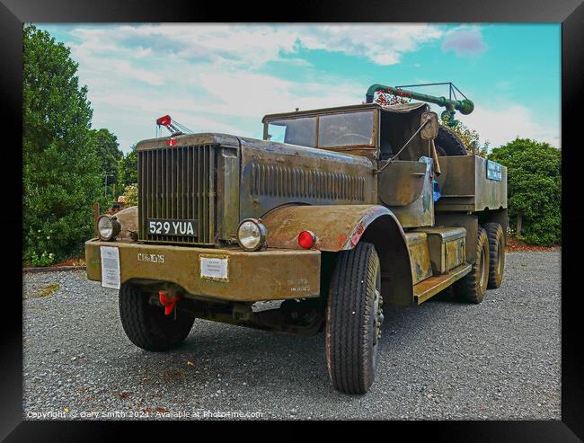 M19 Tank Mover Framed Print by GJS Photography Artist