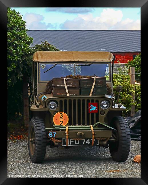 A Jeep from 1940s Used in WW2 Framed Print by GJS Photography Artist