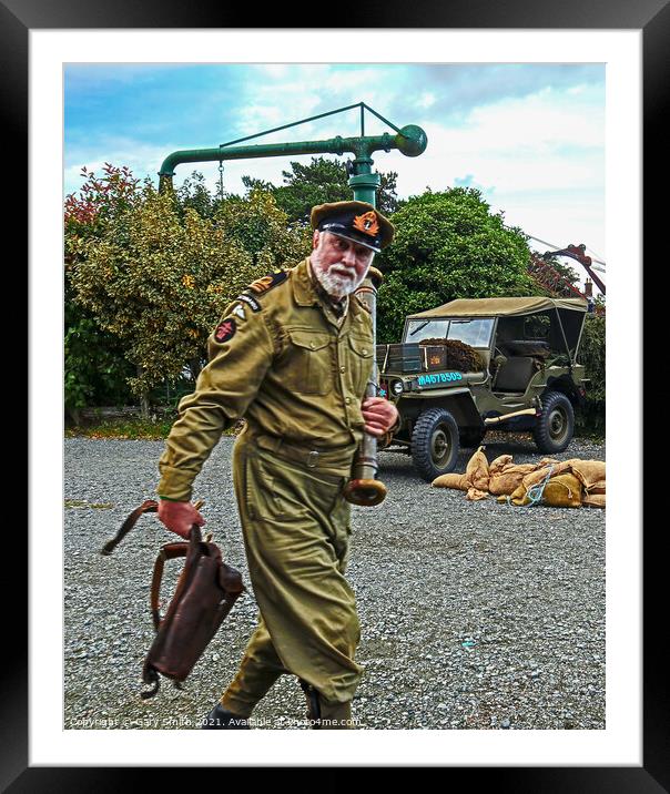 Captain Carrying Bazooka  Framed Mounted Print by GJS Photography Artist