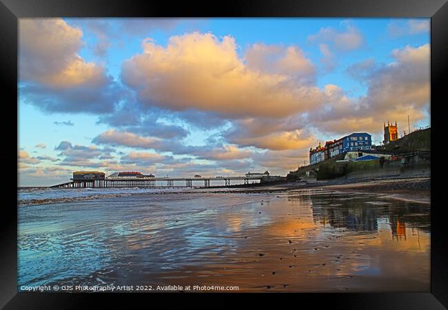 Cromer Reflections Framed Print by GJS Photography Artist