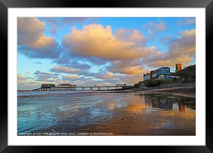 Cromer Reflections Framed Mounted Print by GJS Photography Artist