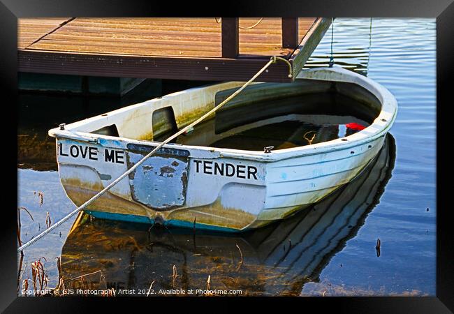 Love Me Tender Sinking Framed Print by GJS Photography Artist