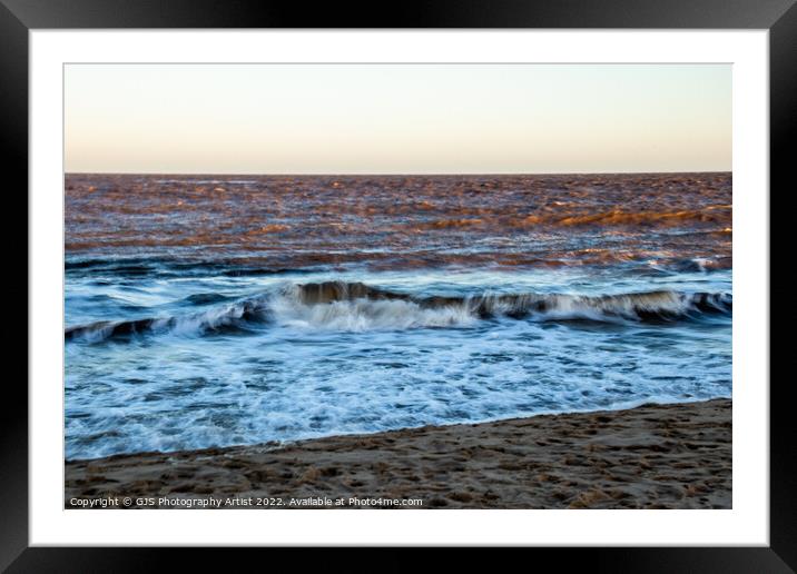Breaking Waves Framed Mounted Print by GJS Photography Artist